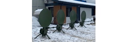 Январь 2023 - изготовление и поставка 4-х антенн типа Flyaway моторизованных 1.2 м Ku/Kа-диапазонов